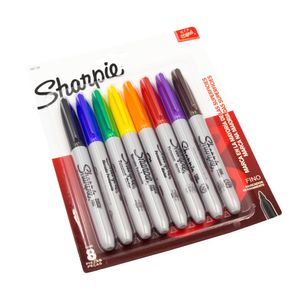 Marcador Sharpie Punta Fina Colores Básicos (Estuche X 8)