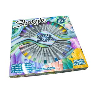Marcador Sharpie Ruleta Colores Místicos (Estuche X 30)