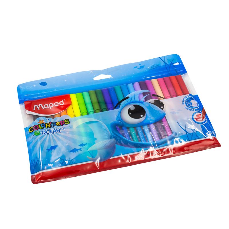 Plumones Delgados Color Peps Ocean (Estuche X 24)