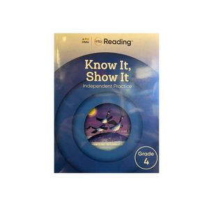 Into Reading Workbook Know It Show It Grade 4