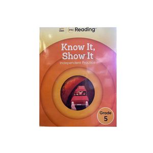 Into Reading Workbook Know It Show It Grade 5