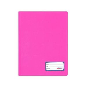 Folder A4 Doble Tapa Dura Con Gusanillo Rosado