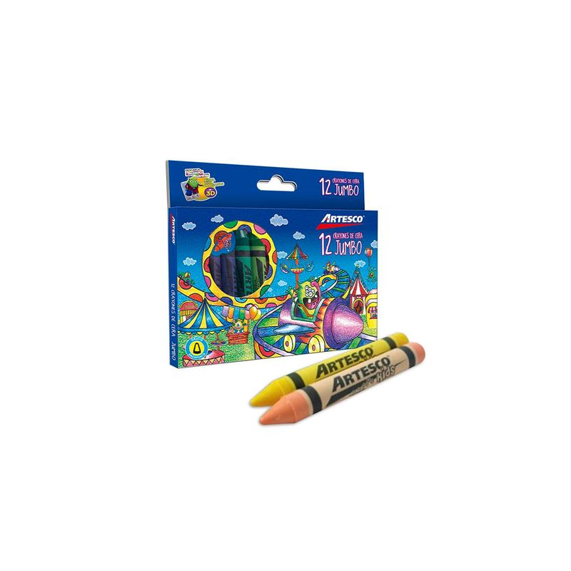 Crayones De Cera Jumbo (Estuche X 12)_19266