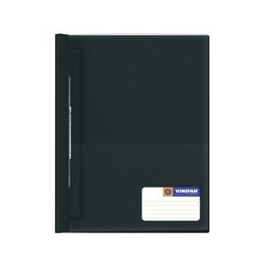 Folder A4 Tapa Transparente Con Fastener Negro