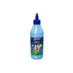 Témpera Escolar 250ml. Celeste