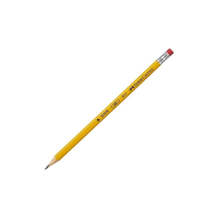 Lápiz 2B Amarillo con Borrador | Tienda Nutesa