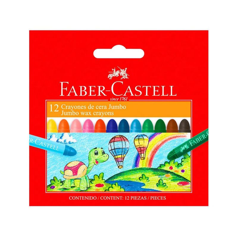 Crayones De Cera Jumbo (Estuche X 12)