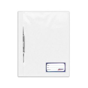 Folder A4 Tapa Transparente Con Fastener Blanco