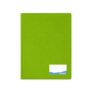 Folder A4 Doble Tapa Dura Con Gusanillo Verde Limon