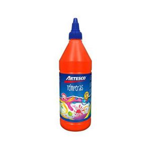 Témpera Escolar 250ml. Neón Anaranjado