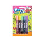 glitter glue amos por 5 tubos