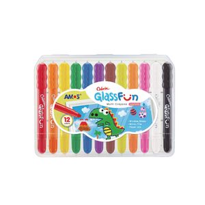 Crayones Lavables Glass Fun (Estuche X 12)