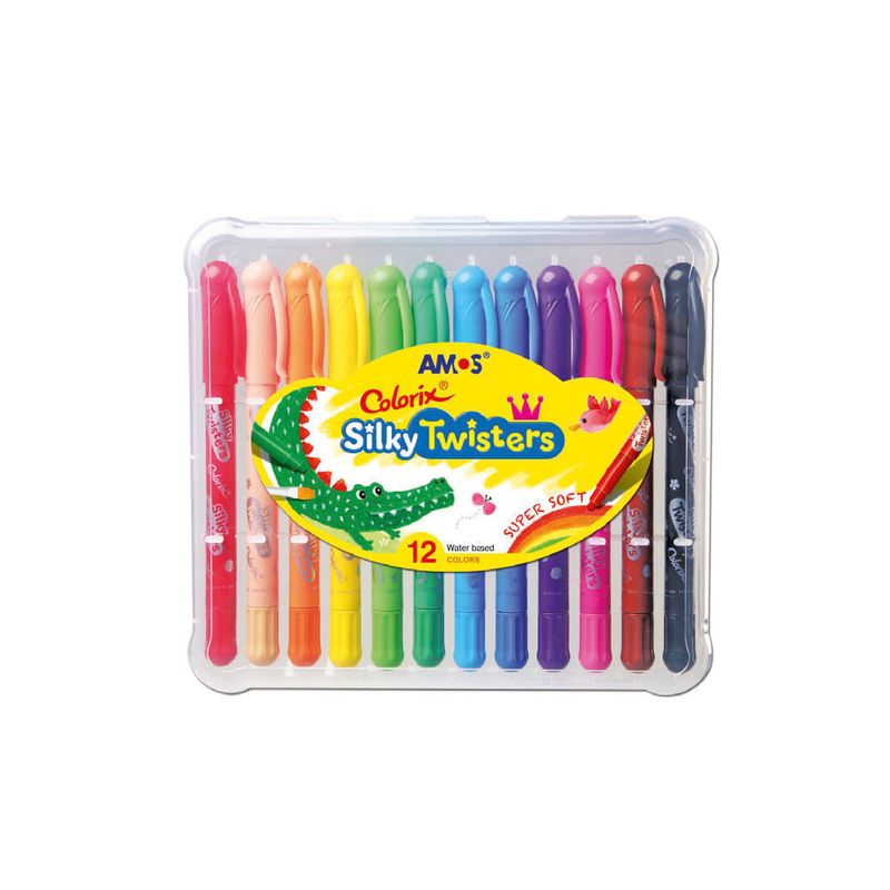 Crayones Silky 3 En 1 - Estuche X 12 | Dos x Tres