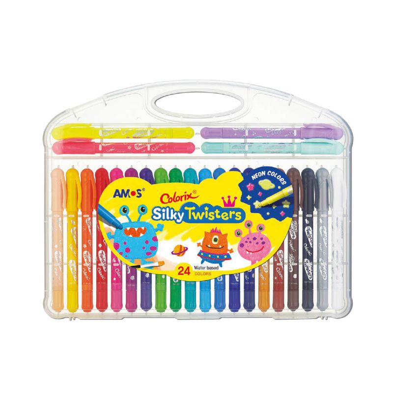 Crayones Silky 3 En 1 (Estuche X 24)_18995