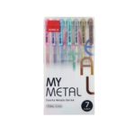 Boligrafo-My-Metal-0.7mm--Estuche-X-7--|-Dos-x-Tres