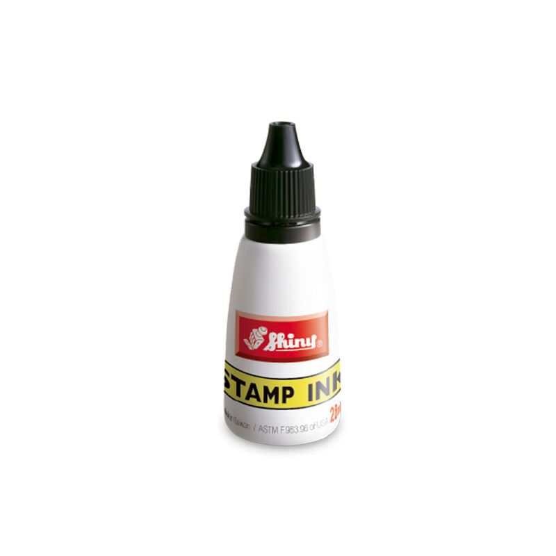 Tinta para sello 28ml negra - Shiny