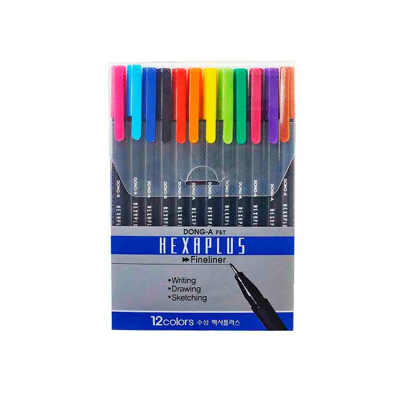 hexaplus fineliner dong-a doce colores