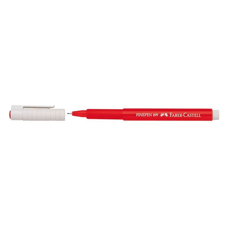 Rotulador-Finepen-499-Rojo-Faber-Castell-|-Dos-x-Tres