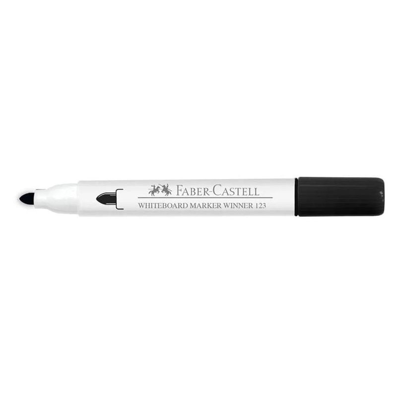 Plumón para Pizarra Winner 123 Negro  Faber-Castell