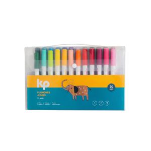 Plumon Jumbo Punta Redonda (Estuche X 24)