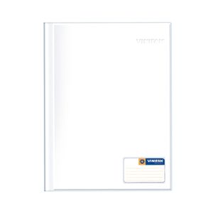 Folder A4 Doble Tapa Dura Con Gusanillo Blanco