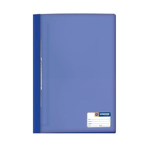 Folder A4 Tapa Transparente Con Fastener Azul Marino