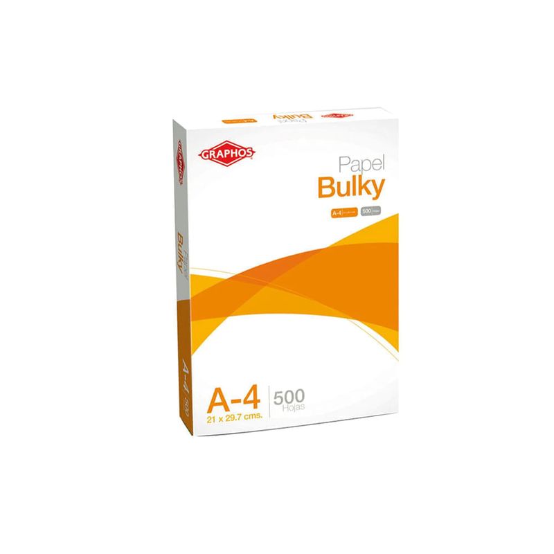Papel Bulky A4 48.8gr. (Paquete X 500) | Dos x Tres