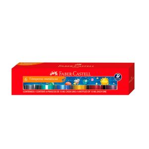 Témpera Metálica 15ml. (Estuche X 6)