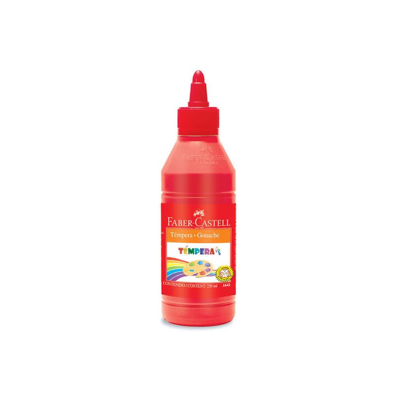 Témpera 250ml. Rojo  Faber-Castell | Dos x Tres
