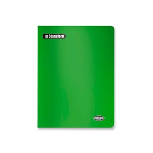Cuaderno A4 Deluxe Junior 70gr. 80 Hojas Cuadriculado Marco Rojo Verde