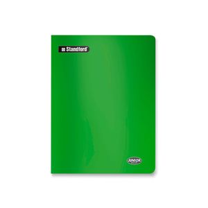 Cuaderno A4 Deluxe Junior 70gr. 80 Hojas Cuadriculado Marco Rojo - Verde