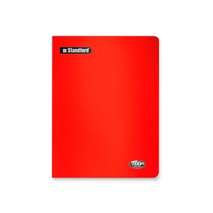 Cuaderno A4 Deluxe Teens 70gr. 80 Hojas Cuadriculado Rojo