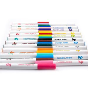 Plumones Jumbo Punta Redonda (Estuche X 24)