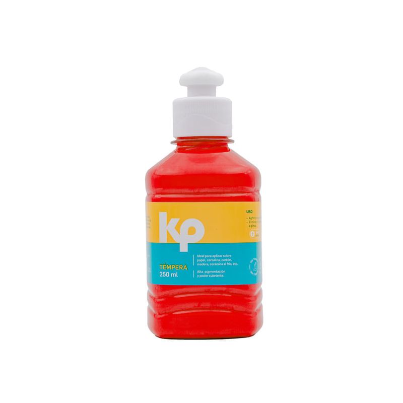 Témpera 250ml. 04 Rojo: Arte y Manualidades | Dos x Tres