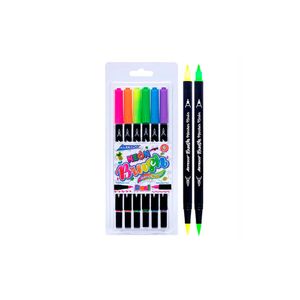 Plumon Dual Brush Neon (Estuche X 06)