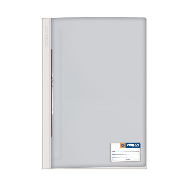 Folder A4 Tapa Transparente Con Fastener Blanco_19799