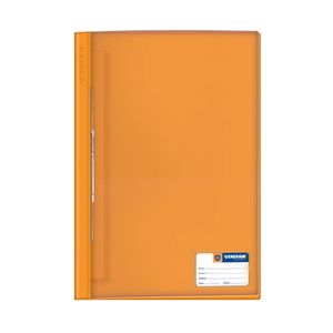 Folder A4 Tapa Transparente Con Fastener Naranja