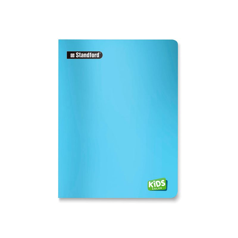 Cuaderno A4 Deluxe Kids 70gr. 80 Hojas Kinder 2 X 2 Celeste