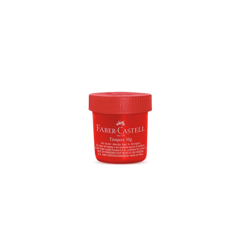 Témpera 30ml. Rojo Faber-Castell | Dos x Tres