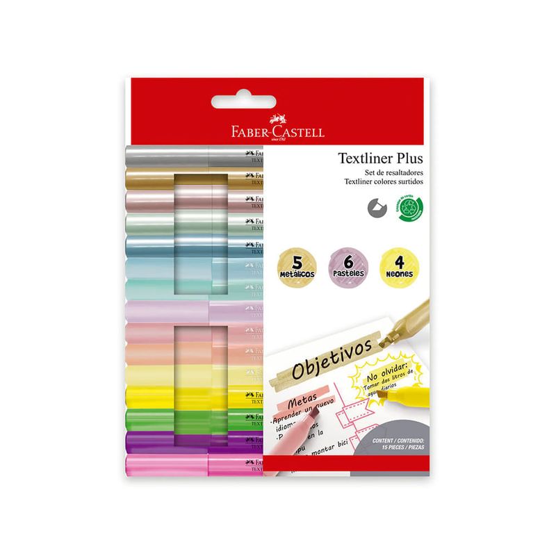 Resaltador-Textliner-Plus-Surtidos--Estuche-X-15
