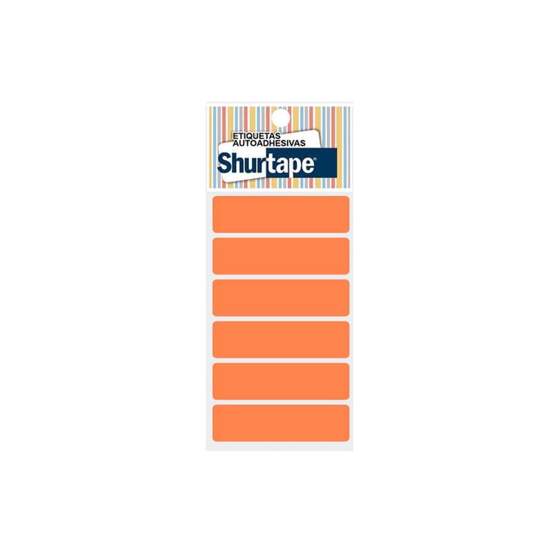 Etiquetas autoadhesivas naranjas (100) - Shurtape