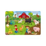 Juego encaje madera granja x12 - EVAFLEX