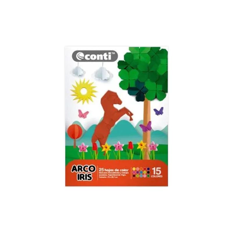Block de Papel de Colores A4 75gr.  45 Hojas | Dos x Tres
