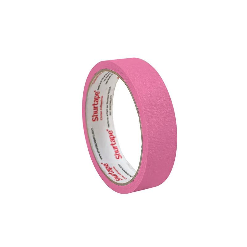 Cinta masking tape 1PULG. x15 yds rosado - Shurtape