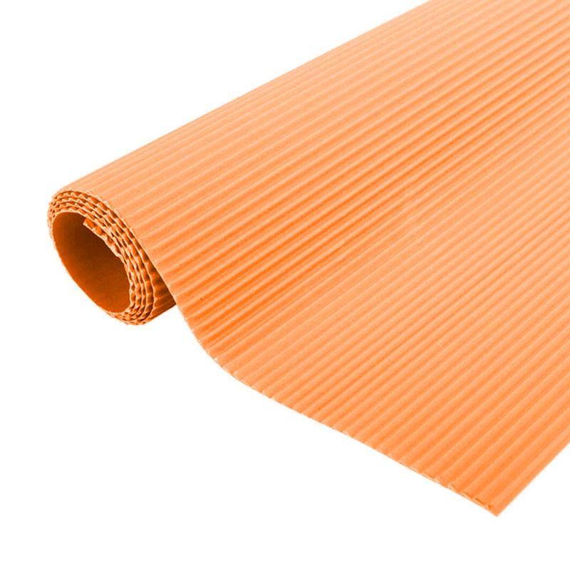 Cartón Corrugado Naranja 57gr. 50x70cm. | Dos x Tres