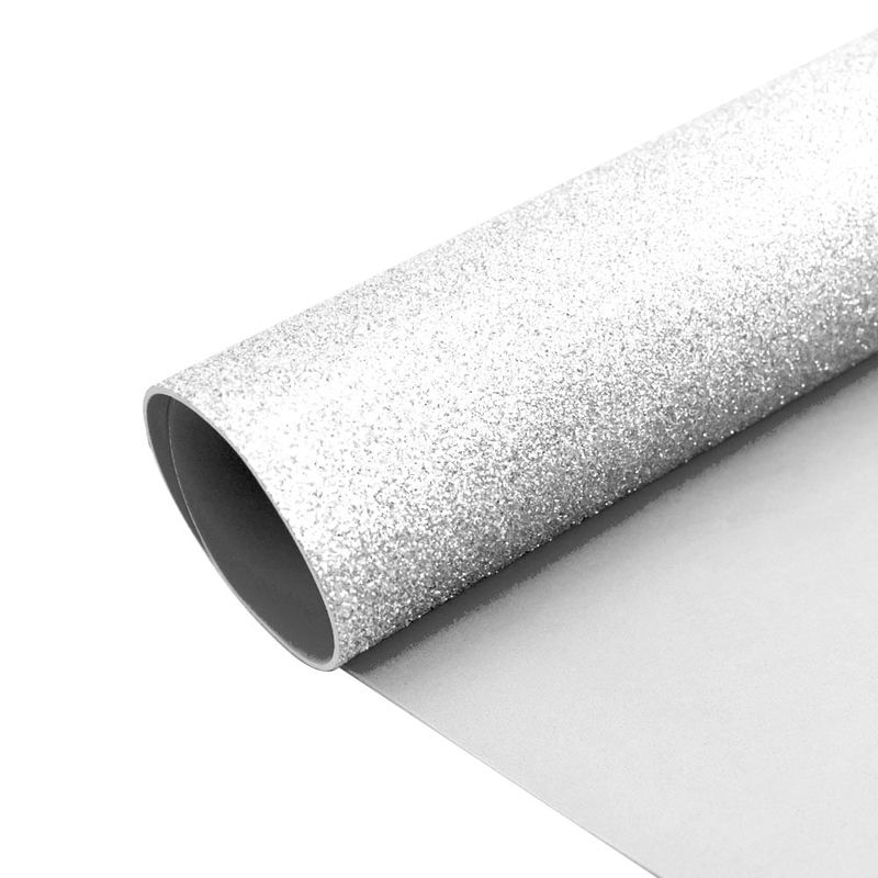 Goma Eva 50x70cm. Escarchada Blanco - Atlas