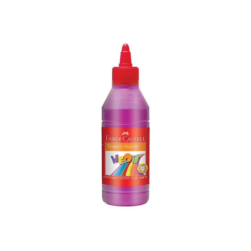 Témpera 250ml neón violeta - FABER CASTELL