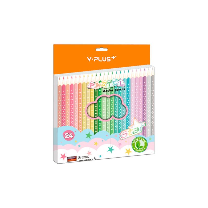 Lápices de Colores Star Pastel  Estuche x 24 | Dos x Tres