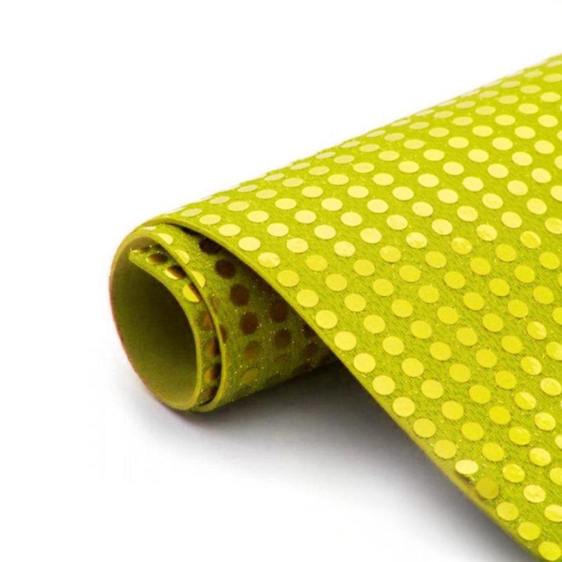 Microporoso con Lentejuela Amarillo 50x60cm | Dos x Tres