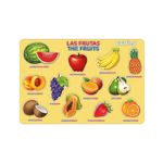 Juego encaje madera frutas x12 - EVAFLEX